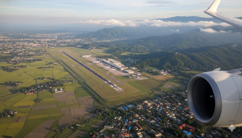 Chiang-Mai-Airport - Laos Travel Company - Trips & Tours Birds eye view of Chiang Mai Airport