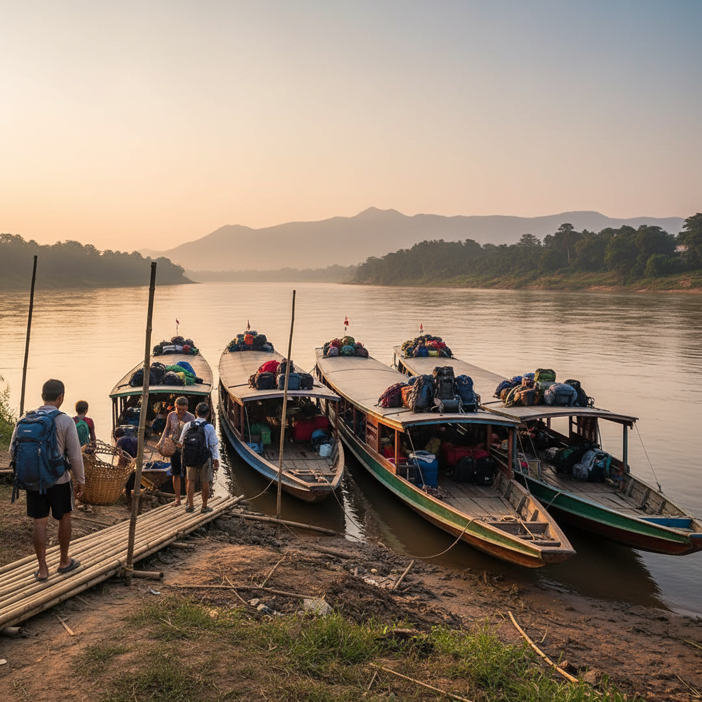 slowboats houay xai - Laos Travel Company - Trips & Tours Slowboat from chiang rai to luang prabang