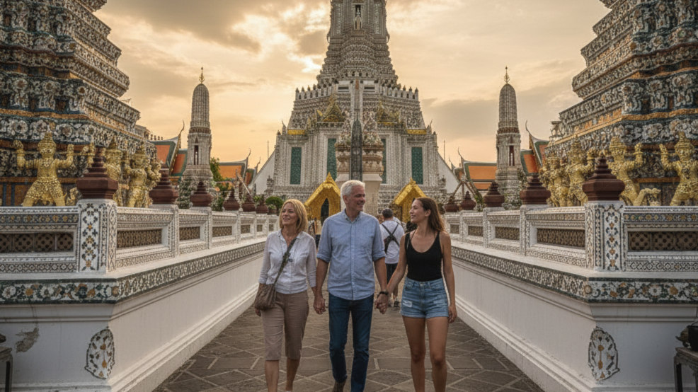 People-Visiting-the-Temples - Laos Travel Company - Trips & Tours White temple chiang rai