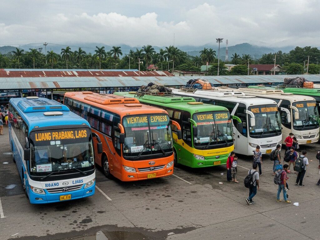 Types of Buses - Laos Travel Company - Trips & Tours Bus to Houay Xai