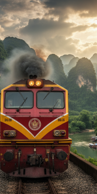 Thailand Train to Vang Vieng Train chiang rai to luang prabang